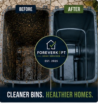 Before and after bin cleaning by ForeverKept
